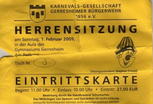 Herrensitzung 2009