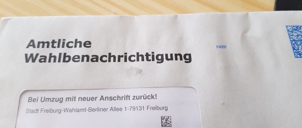 Wahlbenachrichtigung
